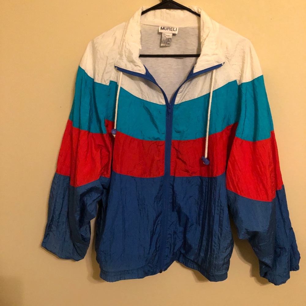 Vintage Mureli Color-block Track/Windbreaker